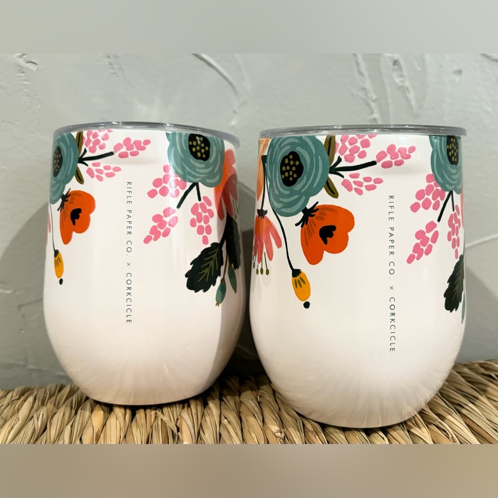 ⭐️SOLD⭐️Rifle Paper Company + Corkcicle Tumblers (Set of 2)